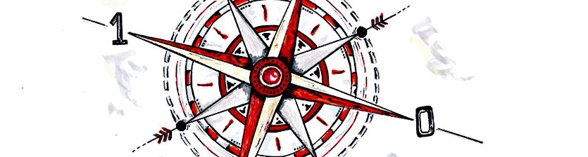Roter Kompass