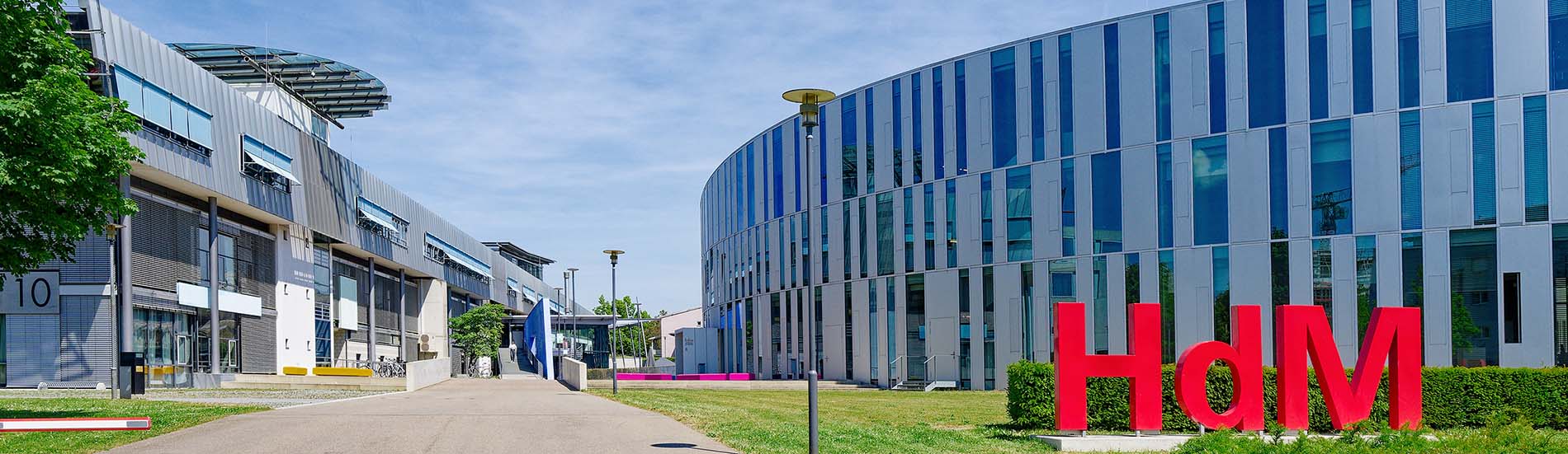 Campus an der Hochschule der Medien