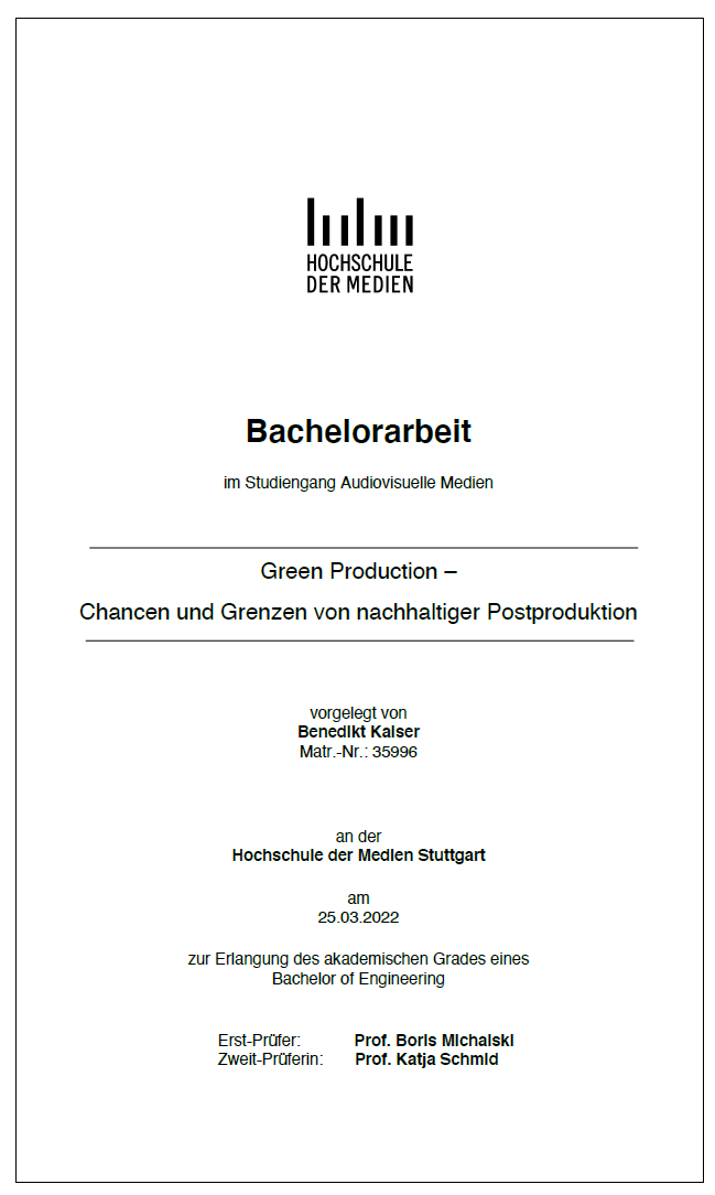 Cover der Publikation Green Production