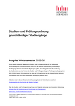 Studien- und Prüfungsordnung (SPO) für siebensemestrige Bachelorstudiengänge inkl. Zusatzangebote der HdM (Stand: Wintersemester 2025/26)