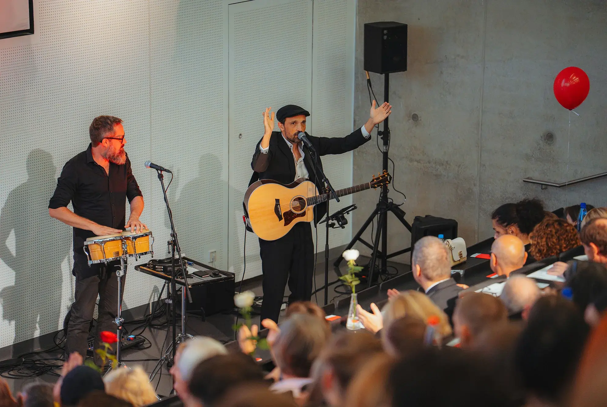 Musicians playing at the celebration