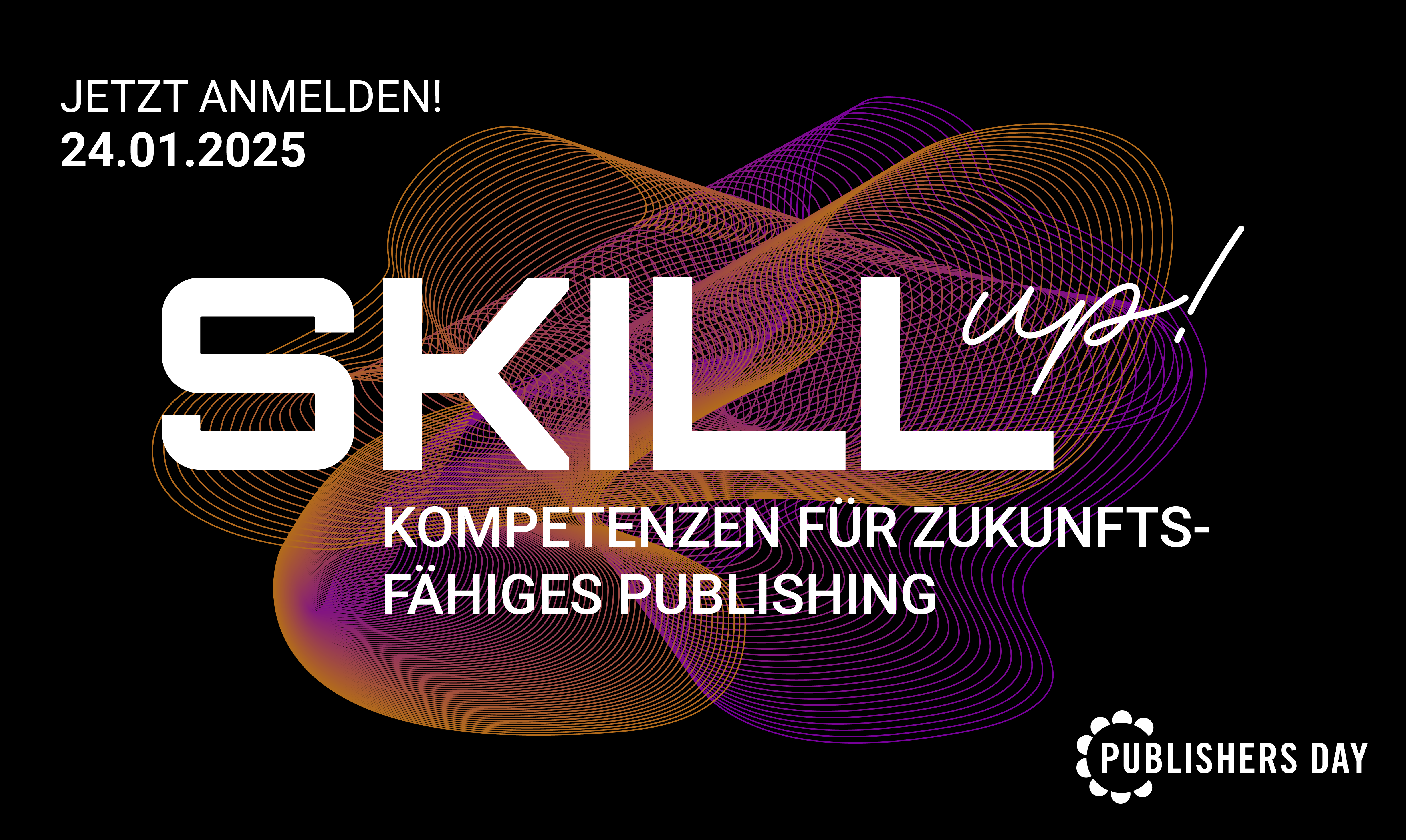 Banner zum Publishers Day 2025 am 24.1.