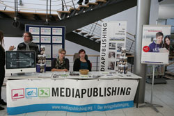 Auch der Studiengang Mediapublishing war am Studieninfotag vertreten (Foto: nisch)