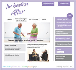 Studentischer Entwurf zur Neugestaltung der Homepage des Evangelischen Gemeindeblatts