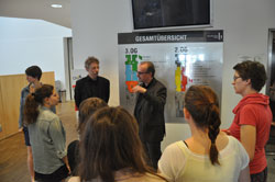 Christian Jahl, Leiter der Hauptbücherei am Gürtel, bei der Hausführung (Fotos: jk144)