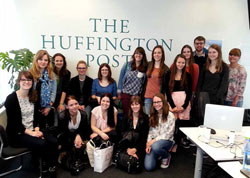 Die Mediapublisher in den Redaktionsräumen der Huffington Post