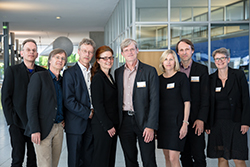Acht der zehn Referenten der IBG-Jahrestagung an der HdM Stuttgart (Foto: vs061)
