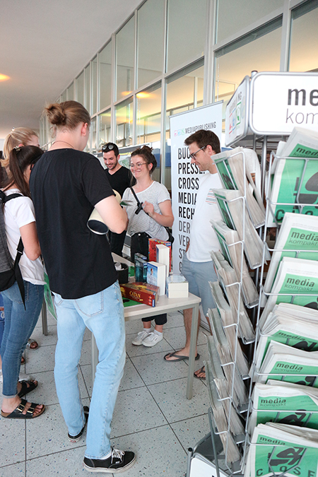 Am Stand der 26. MEDIAKompakt.