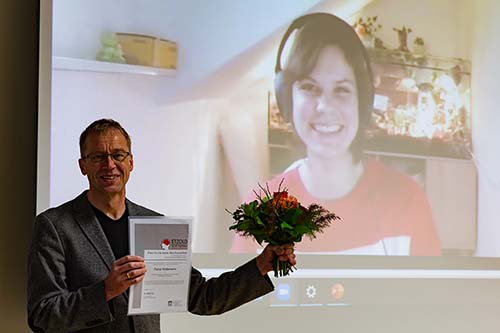  Prof. Dr. Gottfried Zimmermann hielt die Laudatio auf Fiona Heilemann