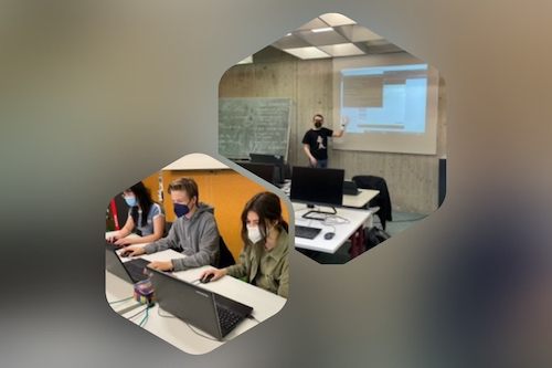 In Kooperation mit dem IKG leiten Studierende der Bachelorstudiengänge Medieninformatik und Mobile Medien zwei IT-AGs für die Zehntklässler des Gymnasiums