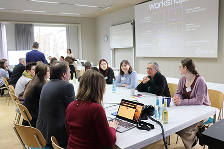 In Workshops wurden die Kompetenzen einzelner Verlagsbereiche diskutiert. 