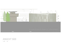 Zoom Bild öffnen Der Bau für die Fakultät Information und Kommunikation, rechts (Fotos: Universitätsbauamt)