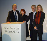 Prof. Peter Voß, Rieke Müller-Kaldenberg, Prof. Dr. Horst Heidtmann, Dr. Ulrike Bischof  (v.l.)