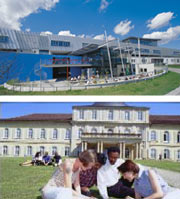 Stuttgarter Hochschule der Medien (oben) und Universität Hohenheim (unten)