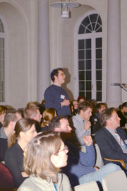 Studenten diskutierten mit im Hohenheimer Schloss