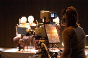 HdM-Studenten zeichnen ein Konzert des Stuttgarter Kameraorchesters auf. Vorher stehen Proben an.(Foto: Sebastian Runschke)