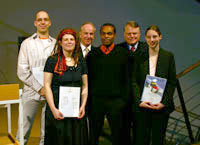 Rainer Rickborn, Ellen Schweigert, Prof. Dr. Uwe Schlegel, Wilfrid Rollé,  Dr. Hartmut Sandig, Juliane Dreßler (v.l.)