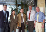 (v.l.n.r.) Prof. Dr. Rafael Capurro, Prof. Fernanda Ribeiro, Prof. Armando Malheiro, Prof. Dr. Wolfgang Faigle, Prof. Dr. Uwe Schlegel