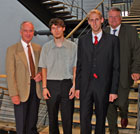 Prof. Dr. Uwe Schlegel, Ronald Kutschke, Armin Höger und Dr. Hartmut Sandig (v.l.n.r.)