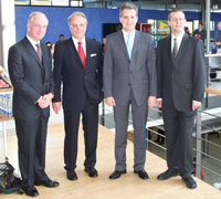 Prof. Dr. Uwe Schlegel, Dr. Bernd Kobarg, Dr. Dietrich Birk, Prof. Dr. Alexander W. Roos (v.l.)