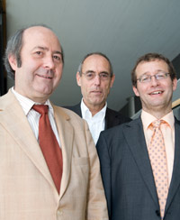 Der neue Stiftungsvorstand: Prof. Dr. Wolfgang Faigle, Dr. Norbert Gangl und Prof. Dr. Alexander W. Roos