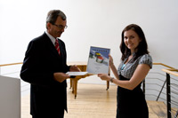 Dr. Erich Frank und Stefanie Liensdorf (Foto: Sven Cichowicz)