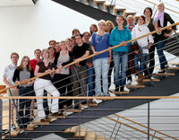 Das Team für die Buchmesse in Frankfurt (Foto: Daniel Schneider)