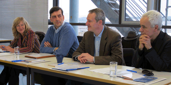 Die Beiräte Gabriele Schmidt, Wolfgang Michael Hanke, Matthias Ulmer und Heinrich Riethmüller (von  links, Foto: Hans-Heinrich Ruta)