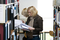 Die Bibliothek der HdM ist gut ausgestattet