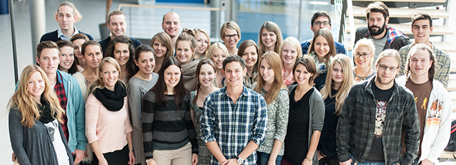 Das Team der Conmedia im Wintersemester 2013/2014 (Foto: Katharina Frieg)