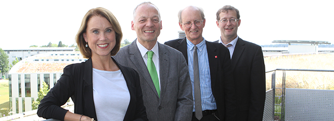 VESPA-Partner Petra von Olschowski, Matthias Herrmann, Rainer Franke und Alexander W. Roos (von links)