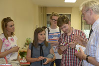 Prof. Dr. Thomas Hoffmann-Walbeck (ganz rechts) mit Studenten der Universität Zagreb.