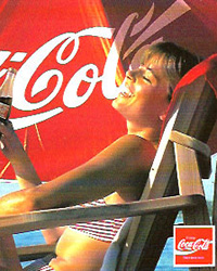 Coca Cola Werbung, Quelle: thepostcard.com
