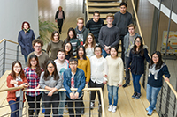 Bei dem Besuch der Schüler wurden von den Studenten erste Arbeitsergebnisse vorgeführt (Fotos: Projektteam)