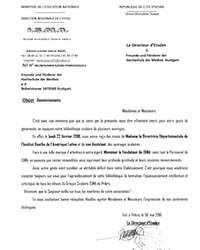 Dankschreiben der Schule Dankschreiben der Schule