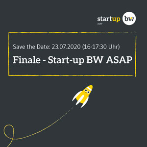 Das Finale des Start-up BW ASAP findet am 23. Juli 2020 virtuell statt, Foto: Start-up BW ASAP