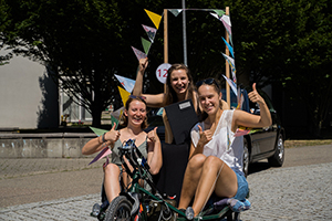 Fahrräder waren in unterschiedlichen Varianten dabei (Fotos: Madlen Medvedovskyy, Marcel Kazenmaier)