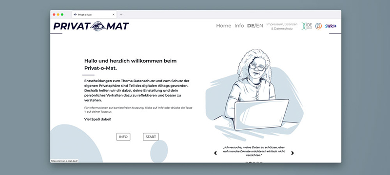 Der "Privat-o-Mat" hilft beim Datenschutz-Check