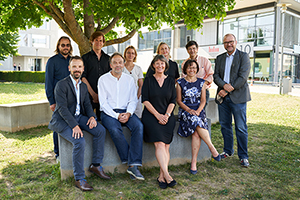   Zum Gründungsteam zählen Professorinnen und Professoren aus verschiedenen HdM-Studiengängen (Foto: Justin Janßen).