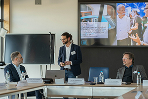 Prof. Dr. Ansgar Gerlicher, Prof. Dr. Wolfgang Gruel und Prof. Dr. Arnd Engeln forschen im MoDI