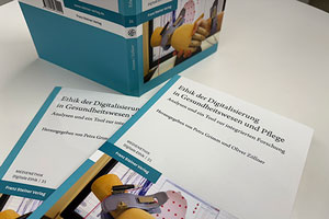 Im aktuellen Band der Reihe Medienethik | Digitale Ethik wird das Forschungsprojekt "ELSI-SAT Health & Care" behandelt