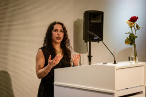 In ihrer Bachelorarbeit beschäftigte sich Marina Banti mit dem Bereich Cybersecurity (Fotos: HdM Stuttgart / Anton Schneider)