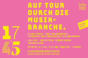 Start der Vorlesungsreihe im Sommersemester ist am 9. April 2025