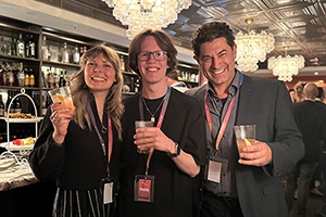 Jeanine Lang, Michael Beil und Prof. Stefan Grandinetti (von links)