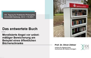 Oliver Zöllners Vortrag in Salzburg analysierte das Markieren von Büchern und von Menschen. Oliver Zöllners Vortrag in Salzburg analysierte das Markieren von Büchern und von Menschen.