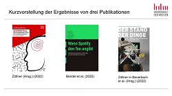In seinem Vortrag stellte Oliver Zöllner Ergebnisse aus drei Publikationen rund um Streamingdienste vor (Screenshot: Oliver Zöllner).
