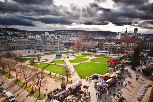 Der Stuttgarter Schlossplatz